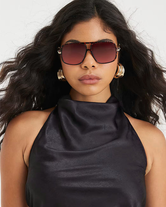 Pink Satin Printed Cowl Neck Slip Dress