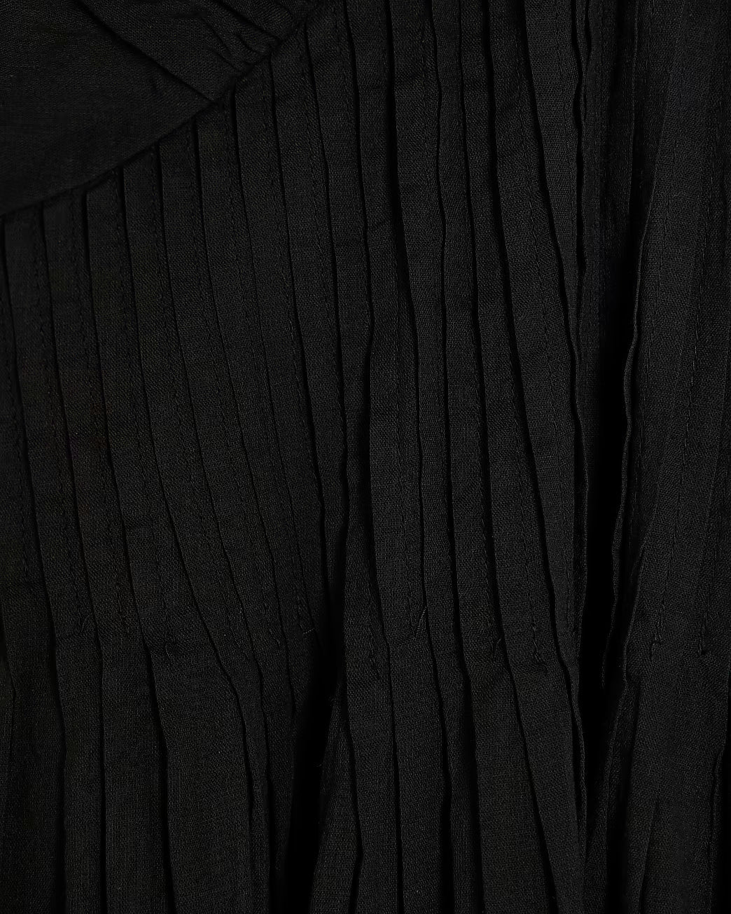 Black Premium flutter midi dress