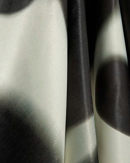 Cream Halter Neck Spot Satin Slip Dress
